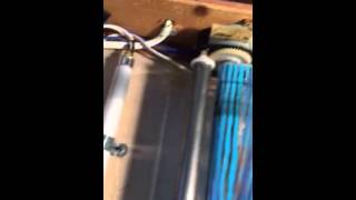 Replacing lightbulb moving waterfall picture insides