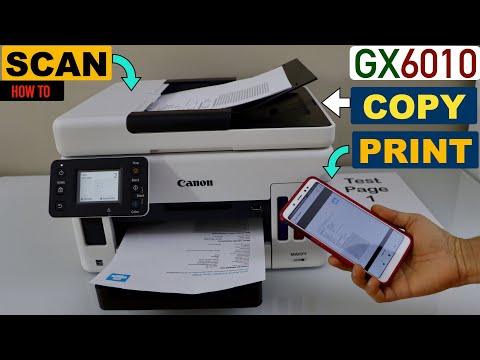Canon Maxify GX6010 Scan Multiple Documents With ADF,  Wireless Printing & Copy Using ADF !
