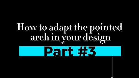 How to adapt the pointed arch in your design.|Part 3...Horseshoe Arch. #youtube #autocad