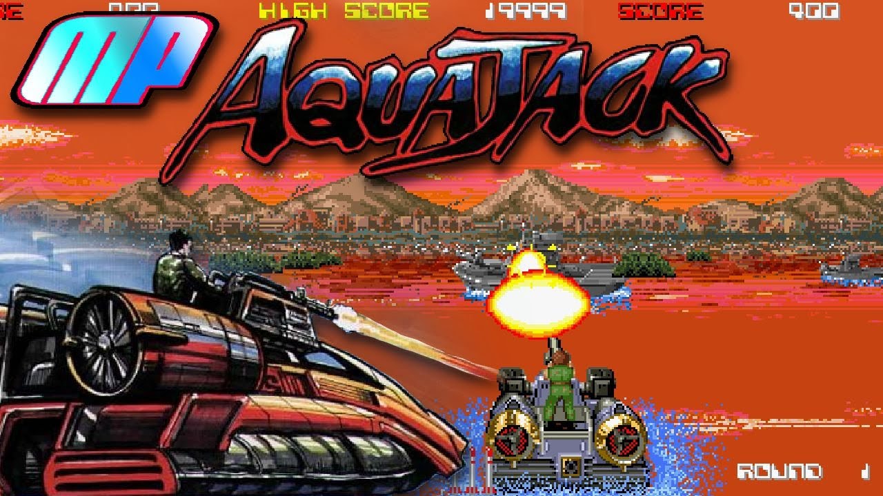 Aqua Jack (Arcade) Playthrough longplay retro video game YouTube