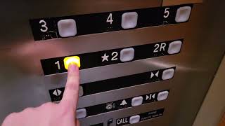 4K 2001 Custom Dover Impulse Hydraulic Tan Elevator 23 | EvergreenHealth MC | Kirkland WA