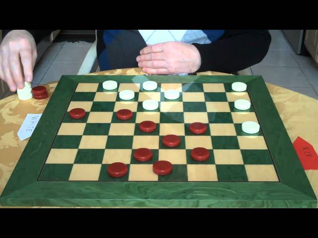 Draughts game - hidden shot #draughts#checkers #combination #howtowin