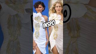 Flower Dress from 'Sex and the City' nail inspo #flowernails #nailinspo