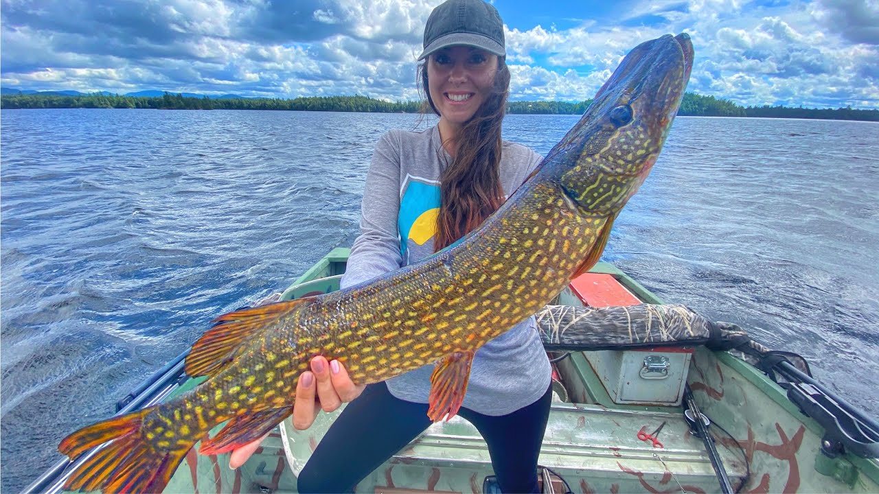 Her First GIANT Adirondack Northern PIKE! YouTube