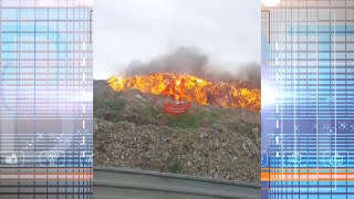Кучи мусора горят на полигоне у Хилокского рынка // "Новости 49" 14.05.24