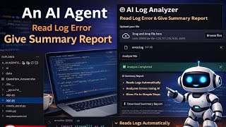 Part 3:- Ui  Agent that reads log file and gives summary report| LangChain + Ollama (FREE)#ai