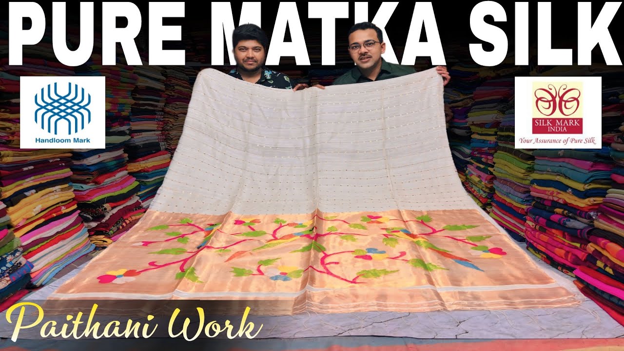 Pure Matka Silk | Pure Tussar Silk | 120 Count Cotton | Handwoven Khadi Saree Manufacturer