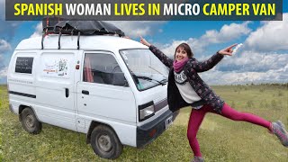 Young Spanish Woman Lives in Micro Van on Extreme Budget