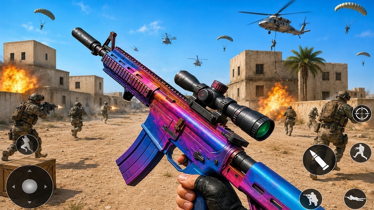 Counter Strike Gun Shoot : Fps Shooting Games - Android Gameplay - YouTube