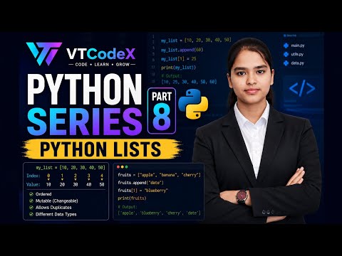 Python Lists Explained | Python Series Part 8 Complete Beginner Guide #viral #python #tech #trending