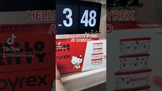 Hello kitty Pyrex found at Costco! #hellokitty #costco #costcoshopping #tiktok #tiktokviral #kawaii