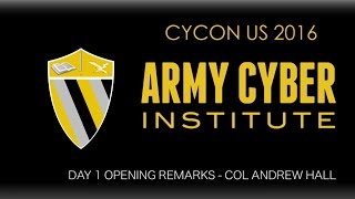 DAY 1 OPENING REMARKS - COL ANDREW O. HALL