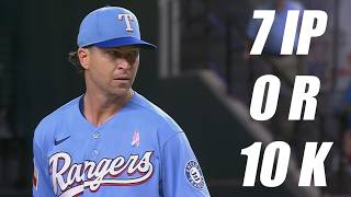 Jacob deGrom Strikes Out 10 over 7 Shutout Innings vs Cubs!