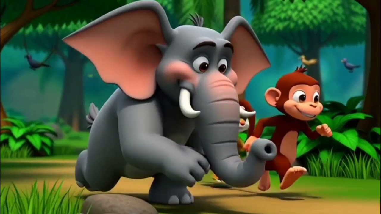 Animal Friends 🐘🐒🐰 | Jungle Me Paani Ki Problem | Kids Moral Cartoon