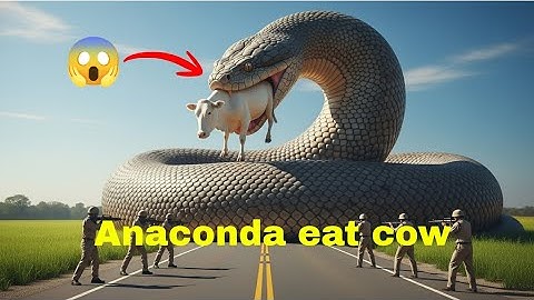 Giant Python Attacks Cow --- Rescue Team Rushes to Save Her! 😱