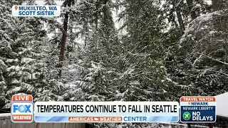 Seattle Temperatures Continue Falling, Roads Get Icy screenshot 3