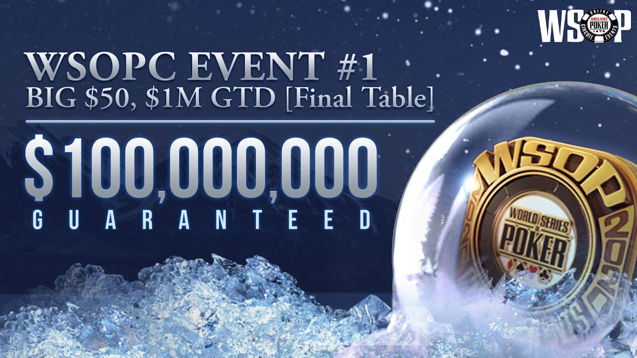 WSOPC #1: BIG $50 | Финальный стол с Открытыми картами | Призы $1,439,386 | Трансляция на английском