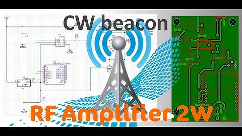 RF AMPLIFIER ON IRF510 FOR CW BEACON ESP8266 .Усилитель на IRF510 для радиомаяка