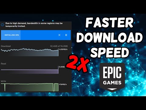 How to Speed up Downloads/ Updates in Epic Game Launcher (Working 2023) 