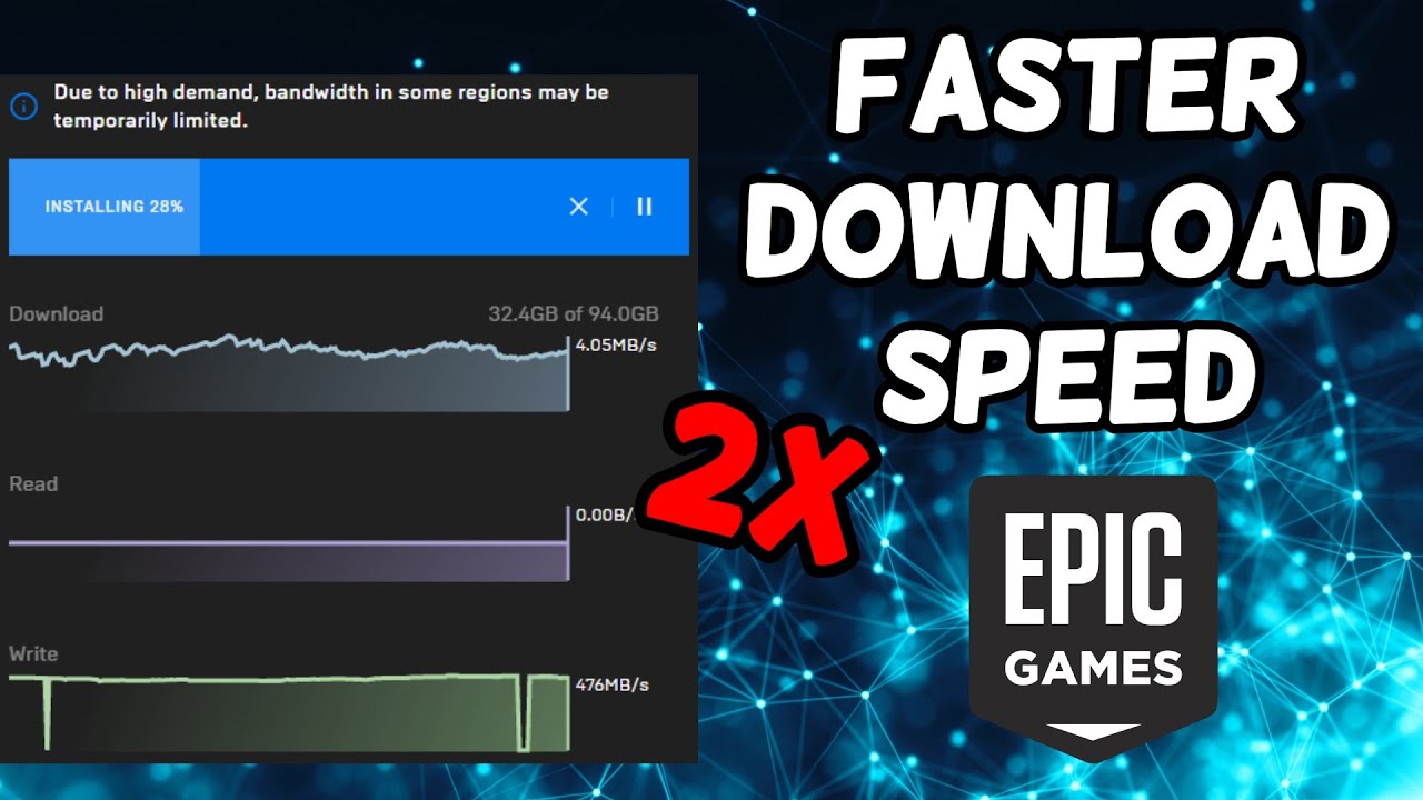 Fix: Epic Games Launcher Download Speed Stuck at 0 (Slow Download