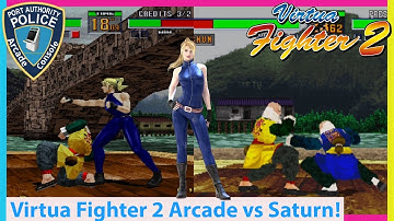 Virtua Fighter 2 Model 2 vs Sega Saturn! Fight for the Win