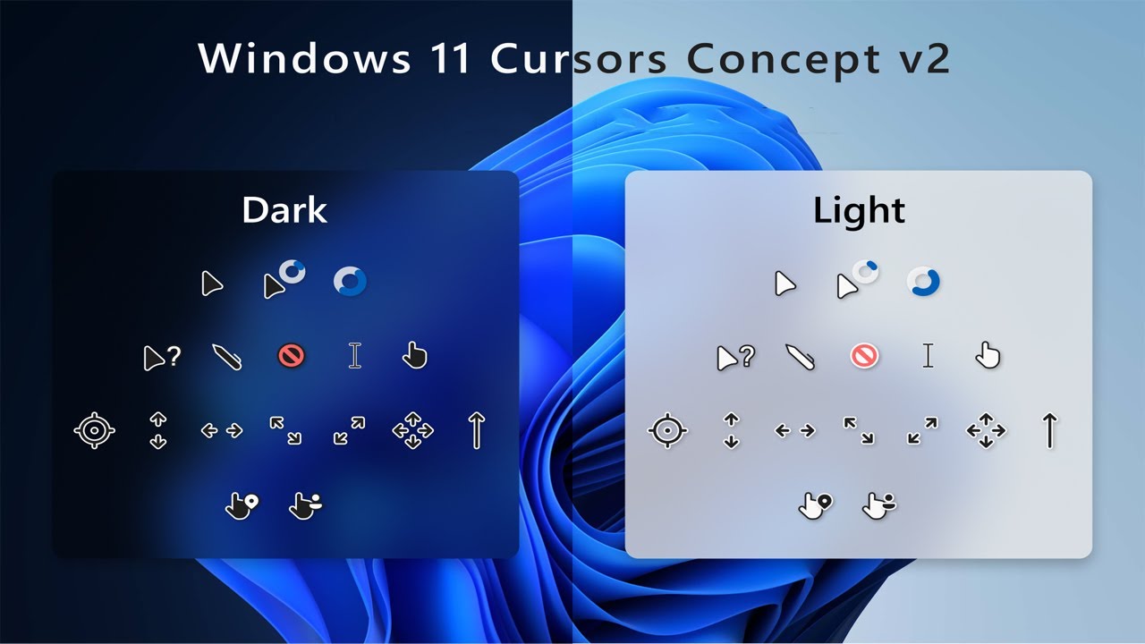 Windows 11 dark theme Cursors