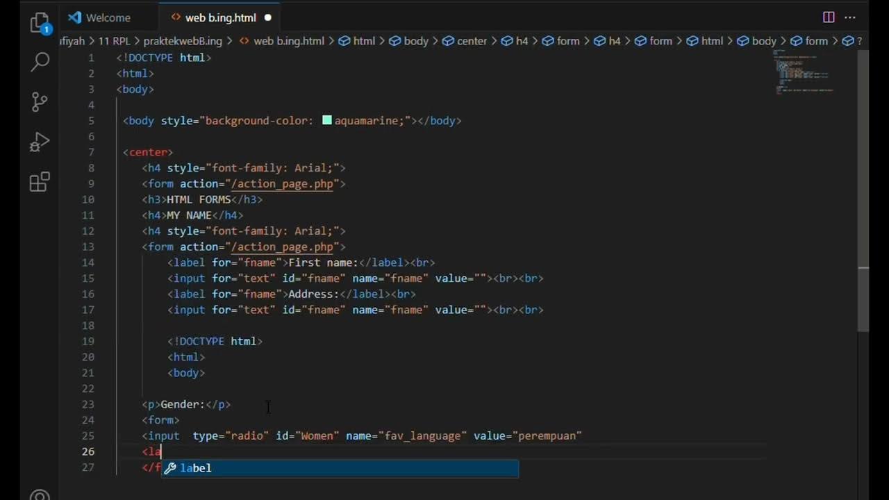how to create from biodata using html!! - YouTube