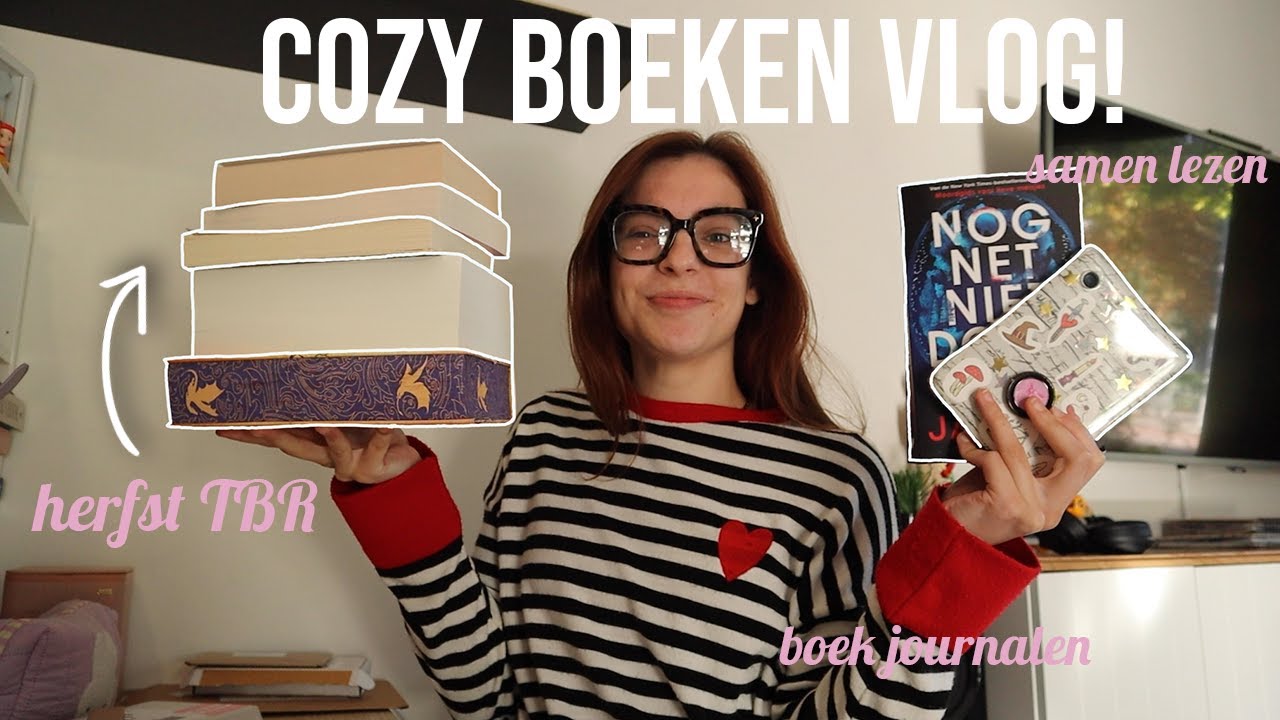 cozy boeken vlog! 🍁 tijd voor de herfst, mijn TBR, journalen, boekenkast opruimen & veel lezen! 🍄📖