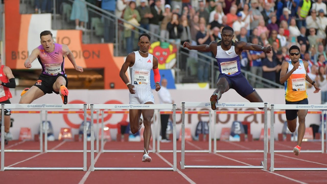 Men's 300m Hurdles • WORLD RECORD!! OSLO DL 🇳🇴💎 Karsten Warholm vs Rai Benjamin 🚀🔥