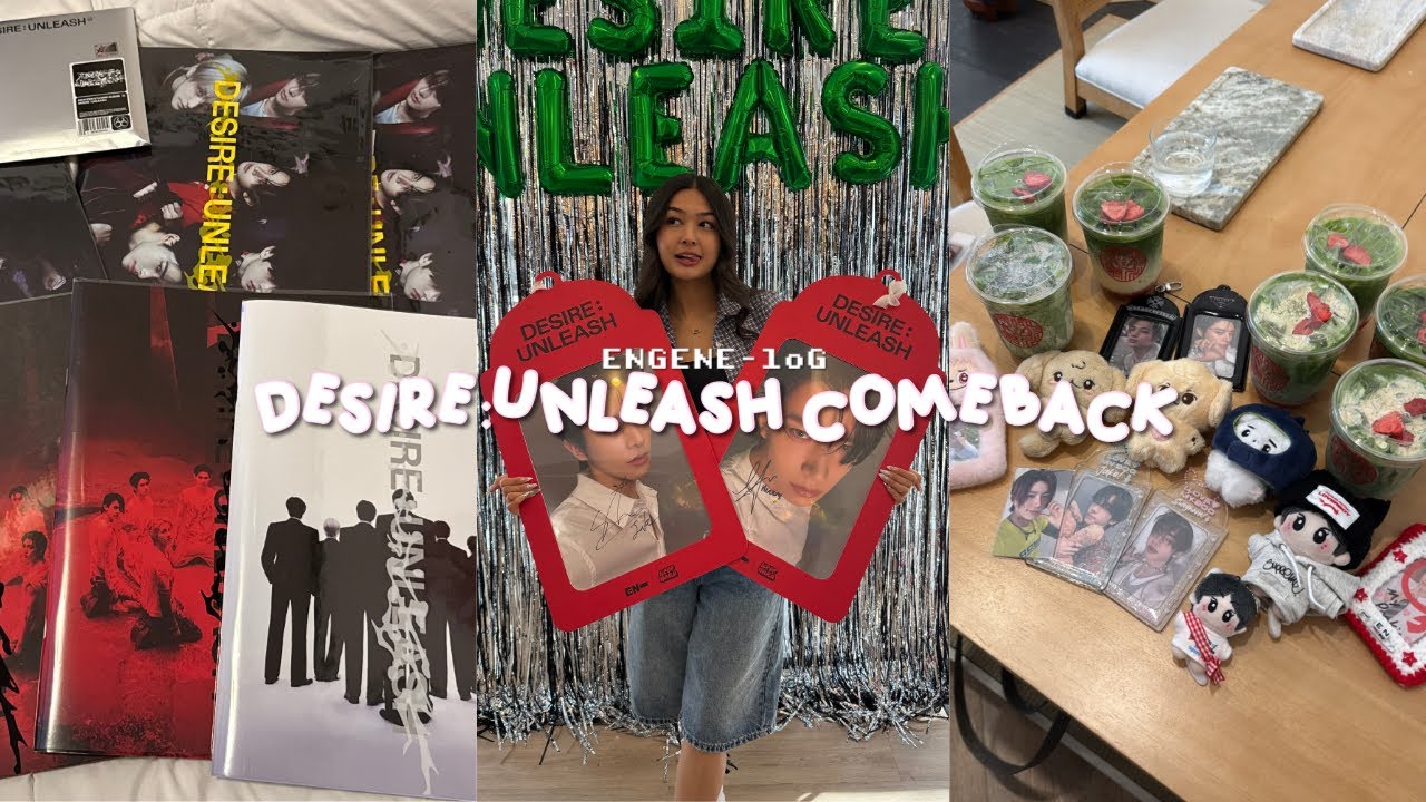 [ENGENE-loG] DESIRE : UNLEASH COMEBACK! album unboxing, engene hangout, & more