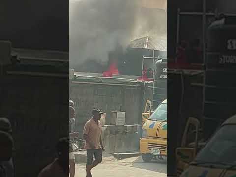 Fire Incident in Yaba, Lagos, Today, Dec 27