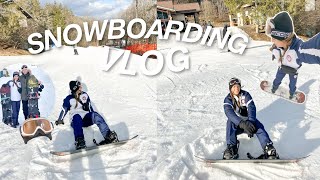 VLOG: adventurous day in my life, 1st time snowboarding with my boyfriend 🏂 *w/ go pro footage!*