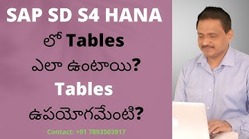 SAP SD Tables in S4 HANA | SAP SD in Telugu