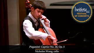 Video thumbnail of "Paganini: Caprice No. 24 | Nicholas Wong, cello"