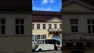 Heidelberg in Germany.18th-century Town Hall, the Church of the Holy Spirit and Hercules Fountain.