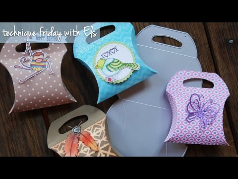 Pillow Box with Handle | Technique Friday with Els