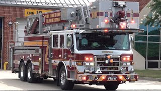 PGFD Tower 818 & Paramedic Ambulance 818 Responding