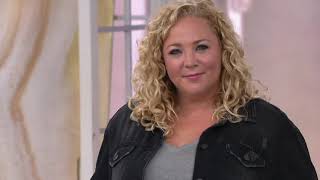 Rachel Hollis Ltd Black Denim Jacket on QVC