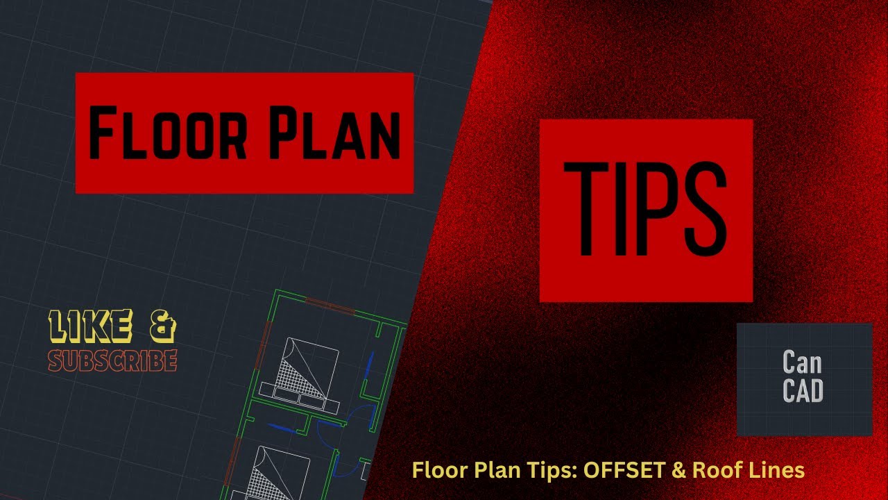 How to Draw Floor Plans in AutoCAD: OFFSET, Explode, and Roof Lines Tips