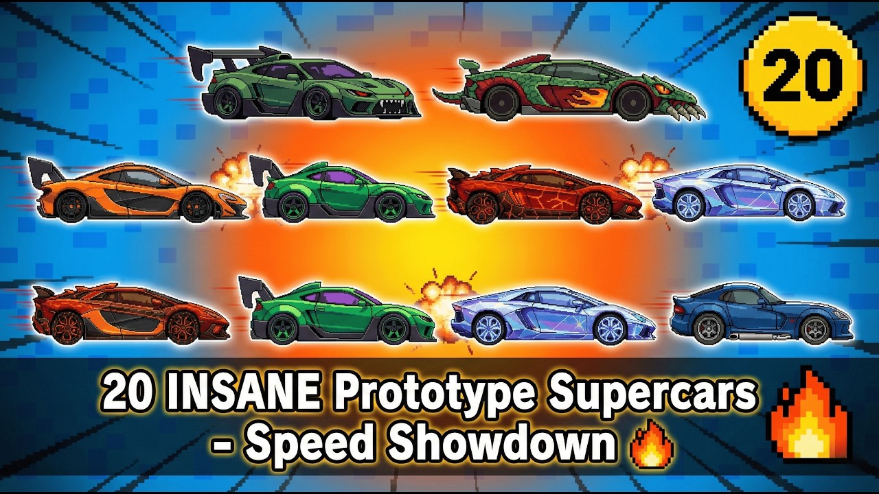 20 INSANE Prototype Supercars - Speed Showdown - YouTube