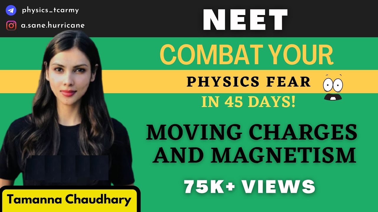 Moving Charges & Magnetism| Combat Physics Fear- 45 Days| 130+ - Physics NEET-21 | Tamanna Chaudhary