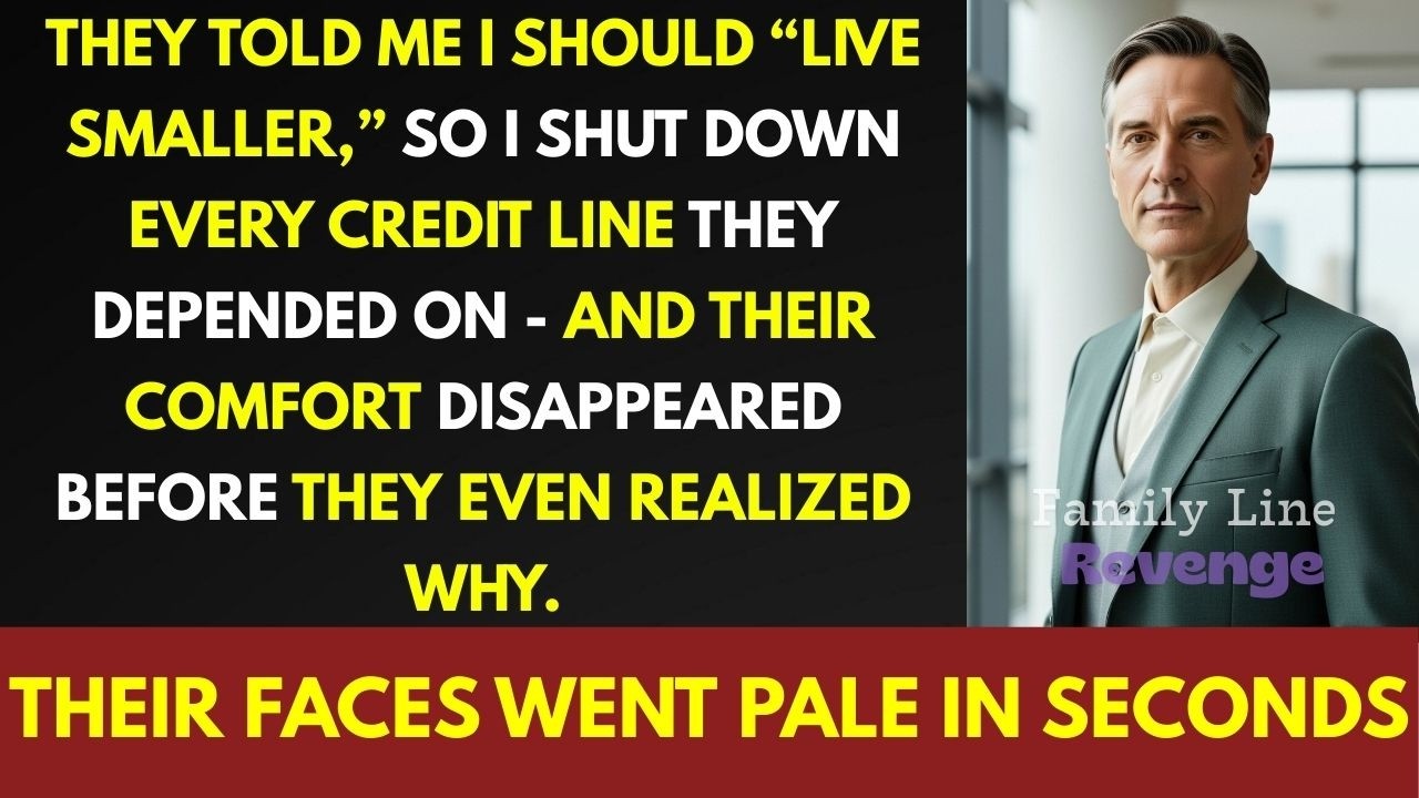 They Told Me I “Lived Too Comfortably” — So I Took Back Every Dollar They Depended On…
