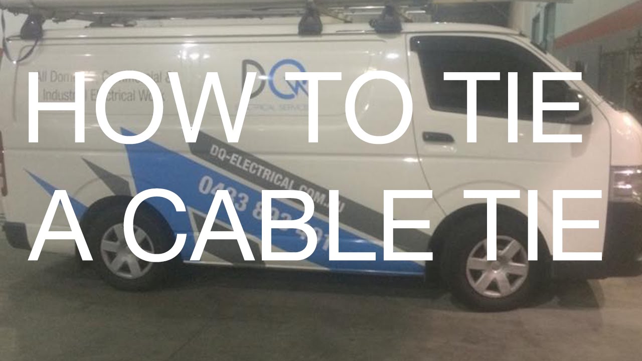 How to Tie a Cable Tray Tie Electricians Sydney Call us on 0433 893