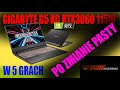 GIGABYTE G5 KC RTX3060 115W i5-10500H 16GB IPS 240H  w 5 GRACH po wymianie PASTY !