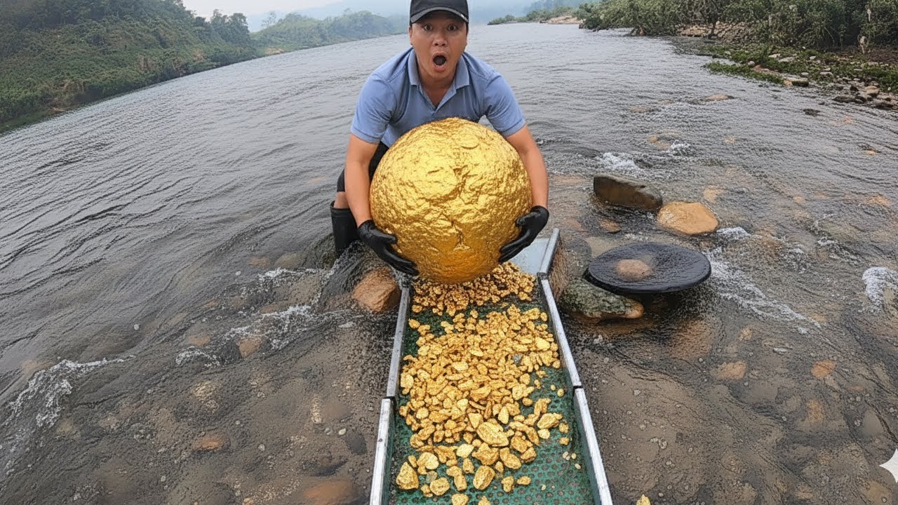 Massive Gold Hidden Under the Riverbed – Shocking Discovery 