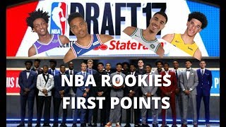 2017-2018 NBA ROOKIES FIRST POINTS