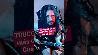 TRUCO para Sonar más GRAVE sin 7 Guitarra Cuerdas 😯🎸 #morosmylodon #guitar #guitarra