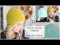 How to Crochet a Beanie - Beginner Tutorial