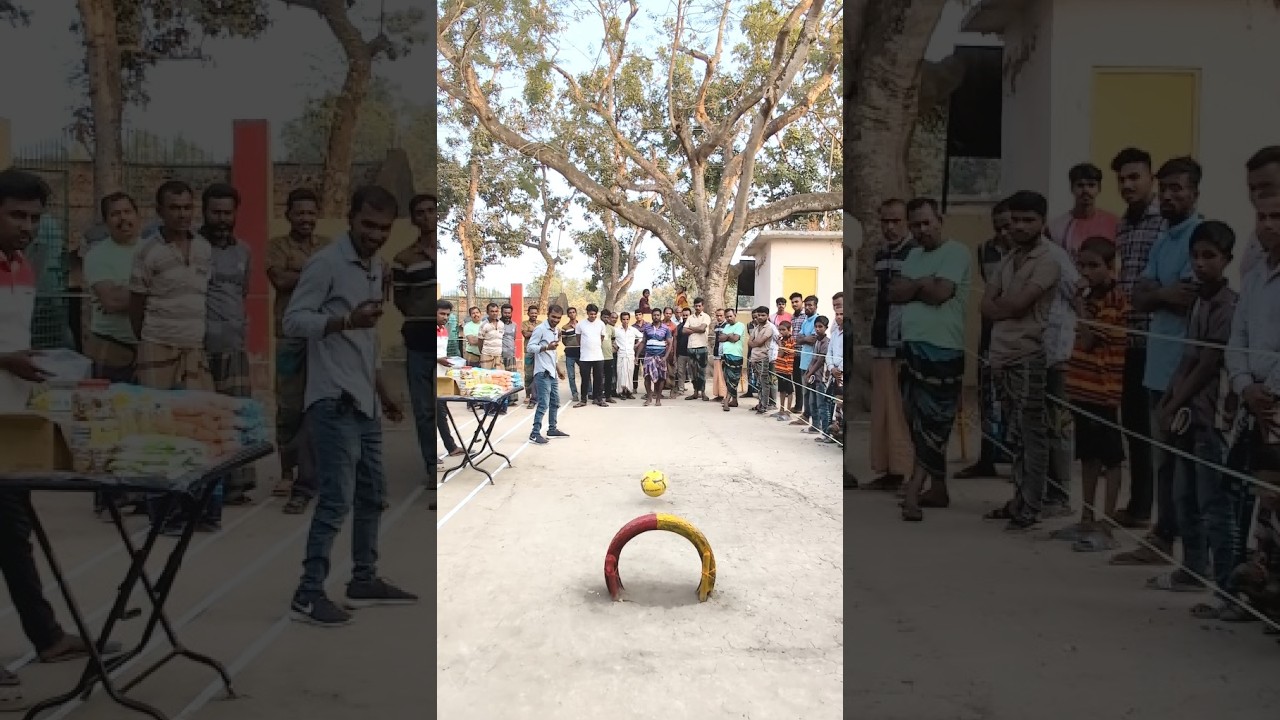 টায়ারের মাঝখান দিয়ে ফুটবল শট চ্যালেঞ্জ! ⚽️ | Tire Football Challenge | 7 CHAMP BD