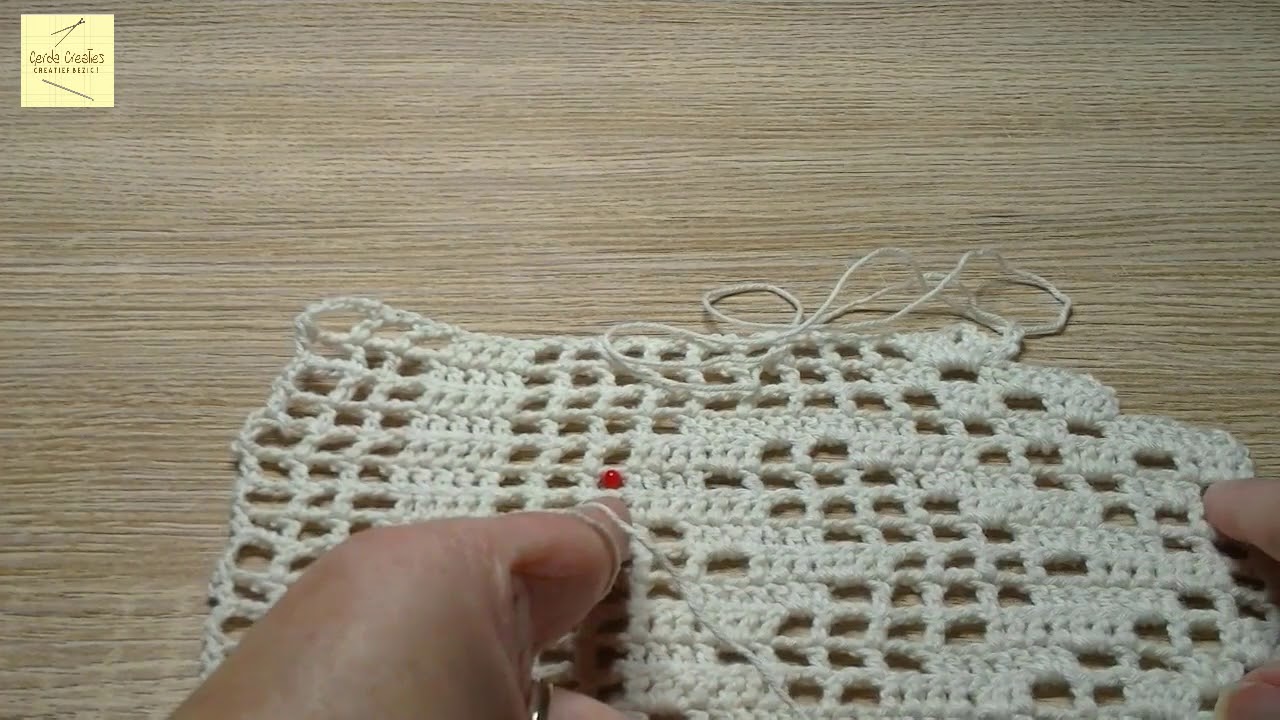 Tutorial Hartjes Gordijntje Haken Deel - YouTube